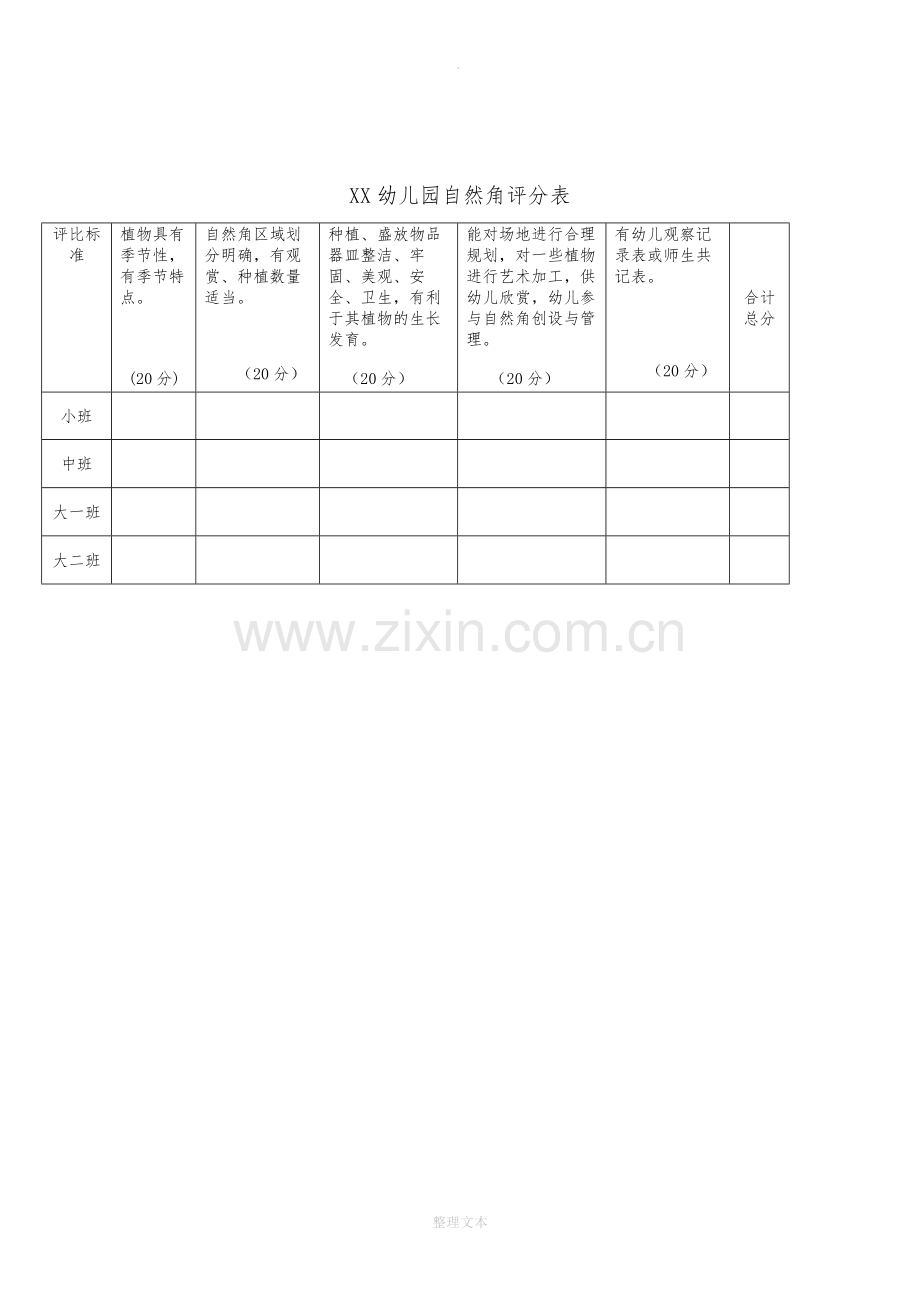 幼儿园自然角评比活动方案.doc_第2页