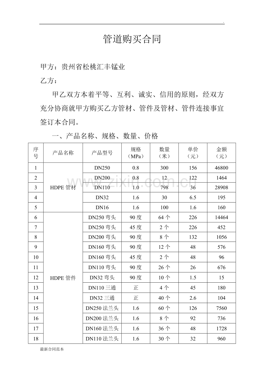 管道购买合同.doc_第1页