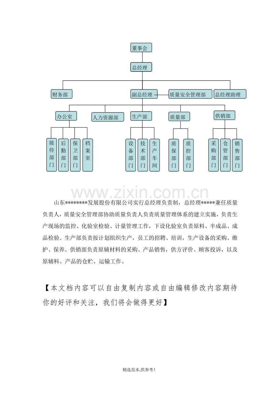 发展股份有限公司治理结构图.doc_第1页