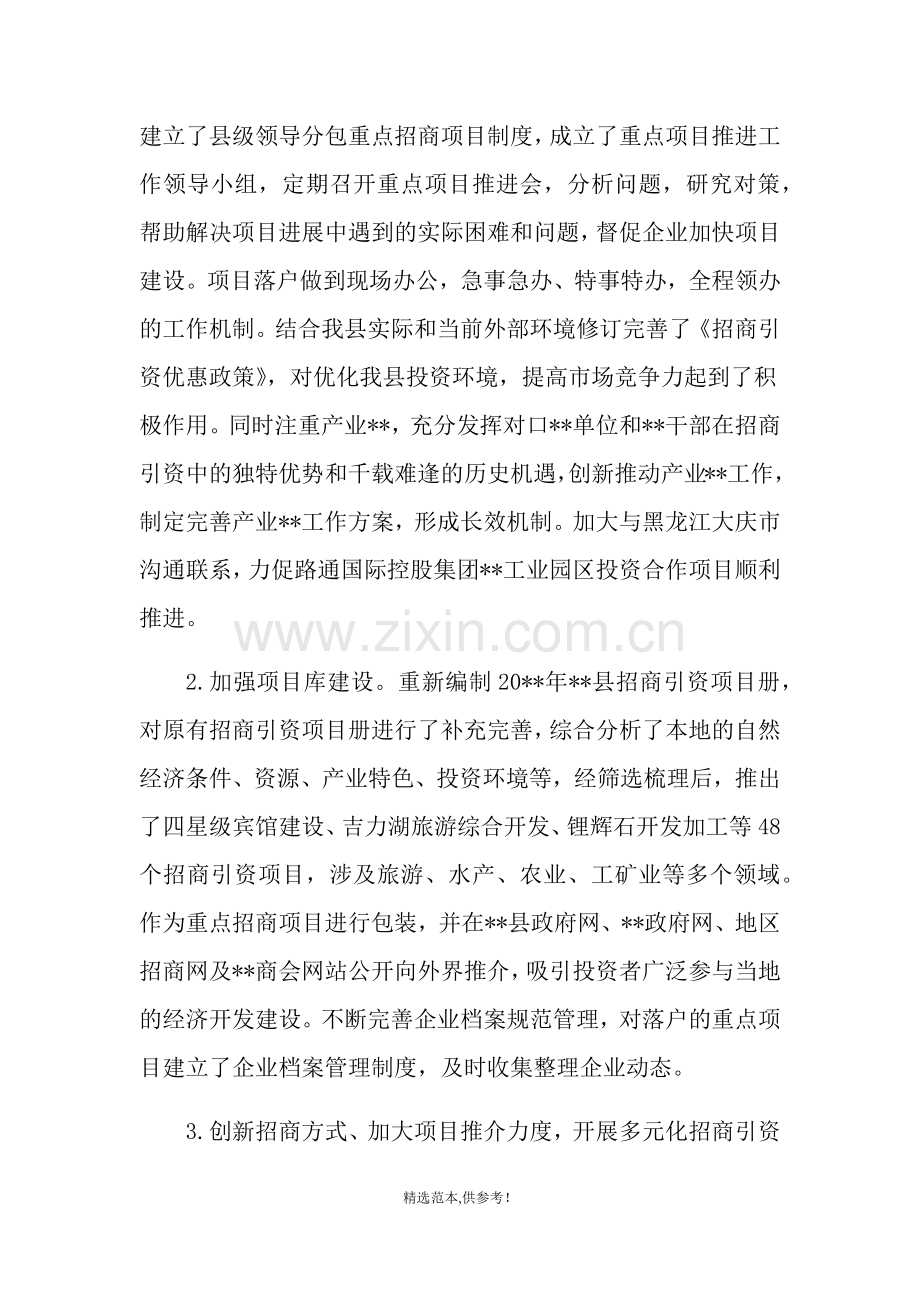 招商引资工作总结及工作计划.doc_第2页