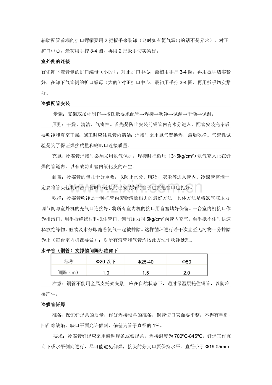 空调VRV系统安装施工工艺质量标准.doc_第2页