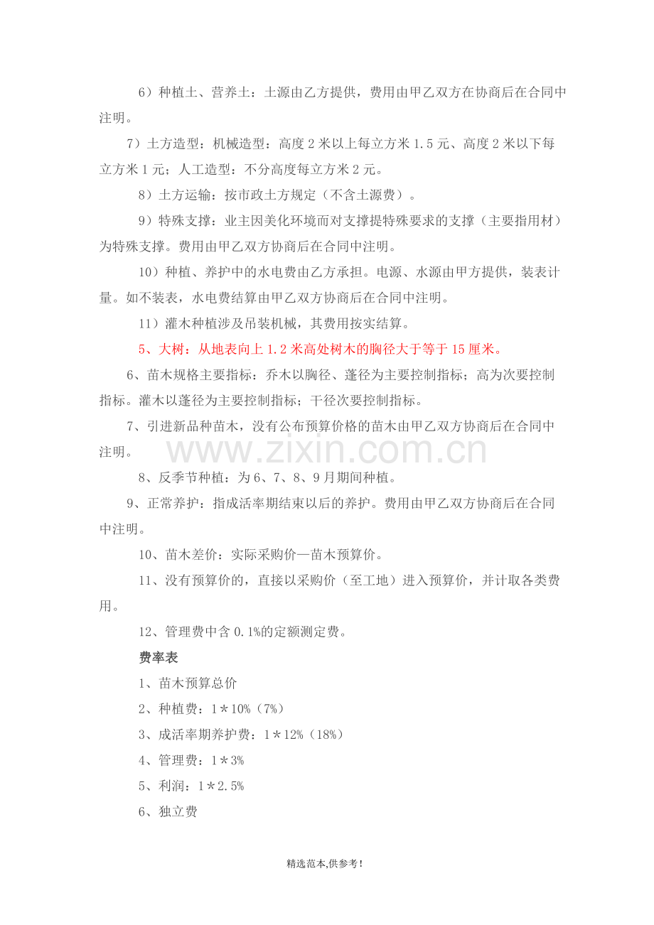 绿化工程造价计算规则及取费.doc_第2页