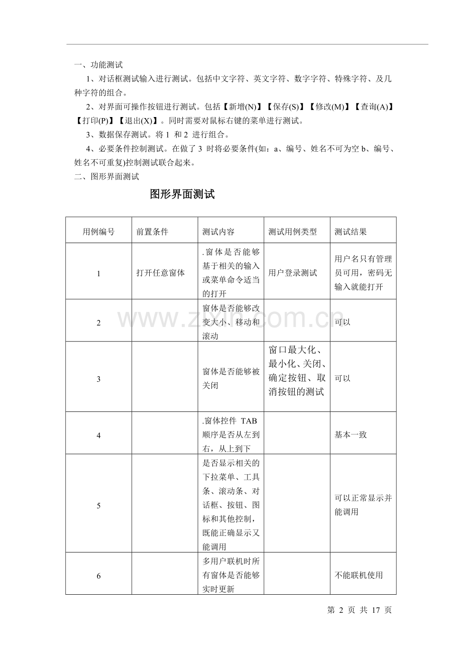 人事管理系统测试用例--第六组.doc_第2页