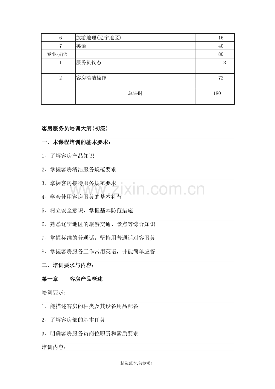 客房服务员培训计划.doc_第2页