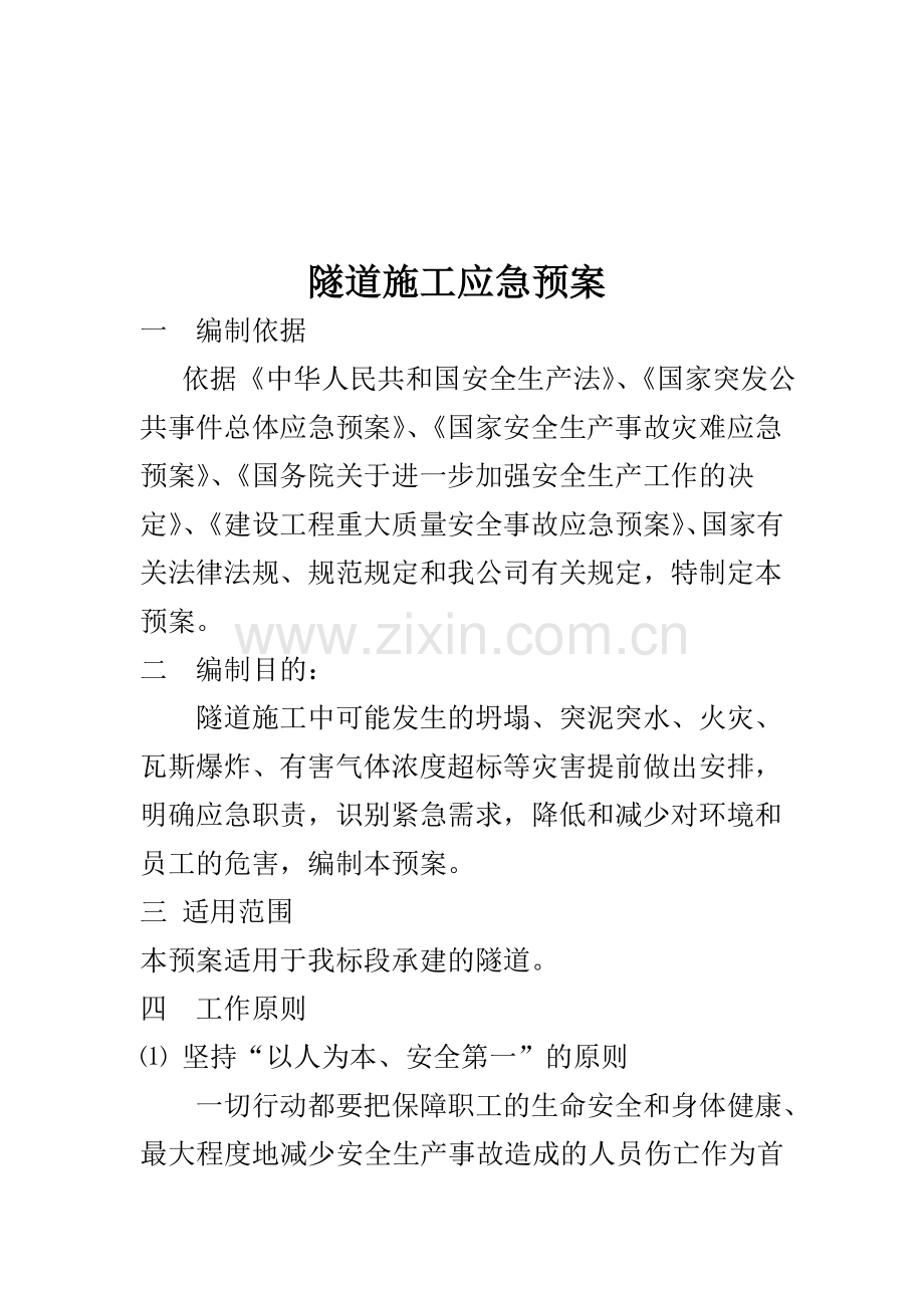 隧道施工应急预案.doc_第2页