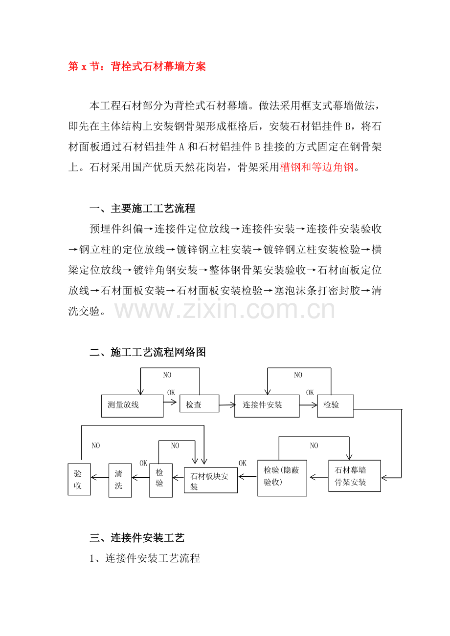 背栓式石材幕墙施工工艺.doc_第1页