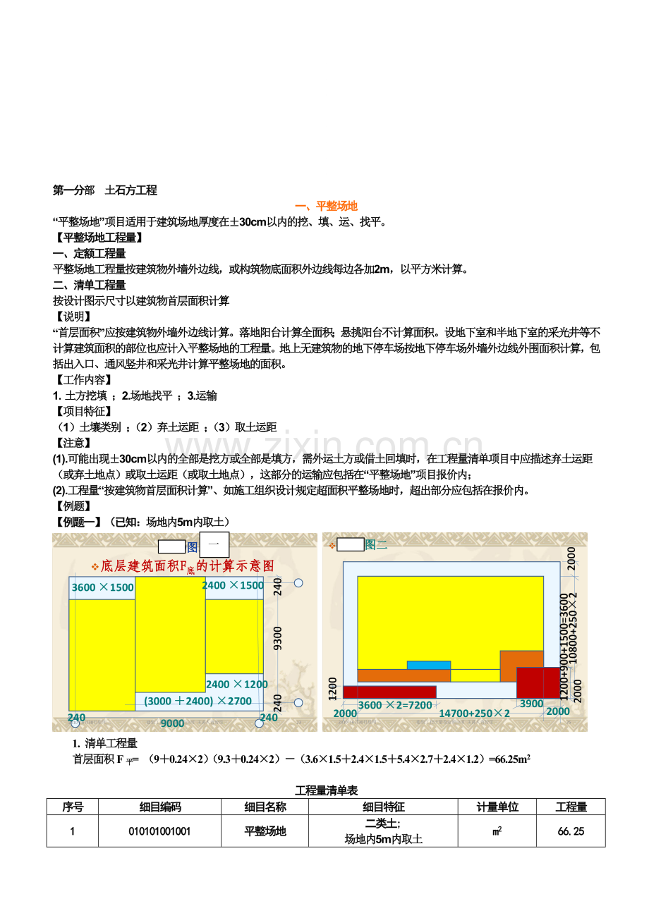 第一分部--土石方工程(平整场地)G.doc_第1页