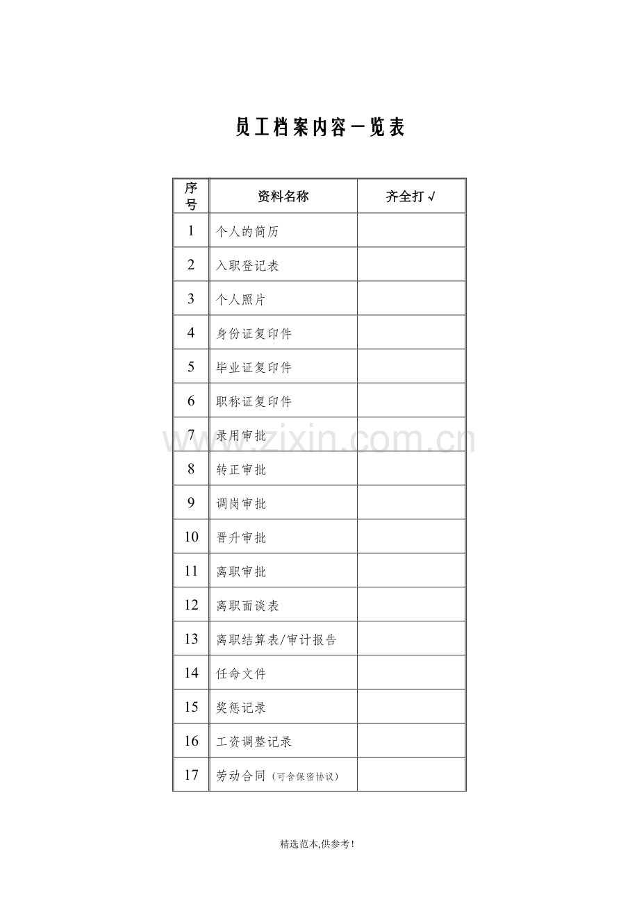 员工档案表(优秀企业专用模版).doc_第2页