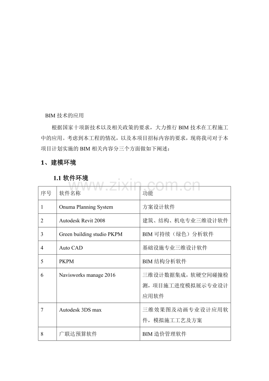 BIM施工方案.doc_第1页