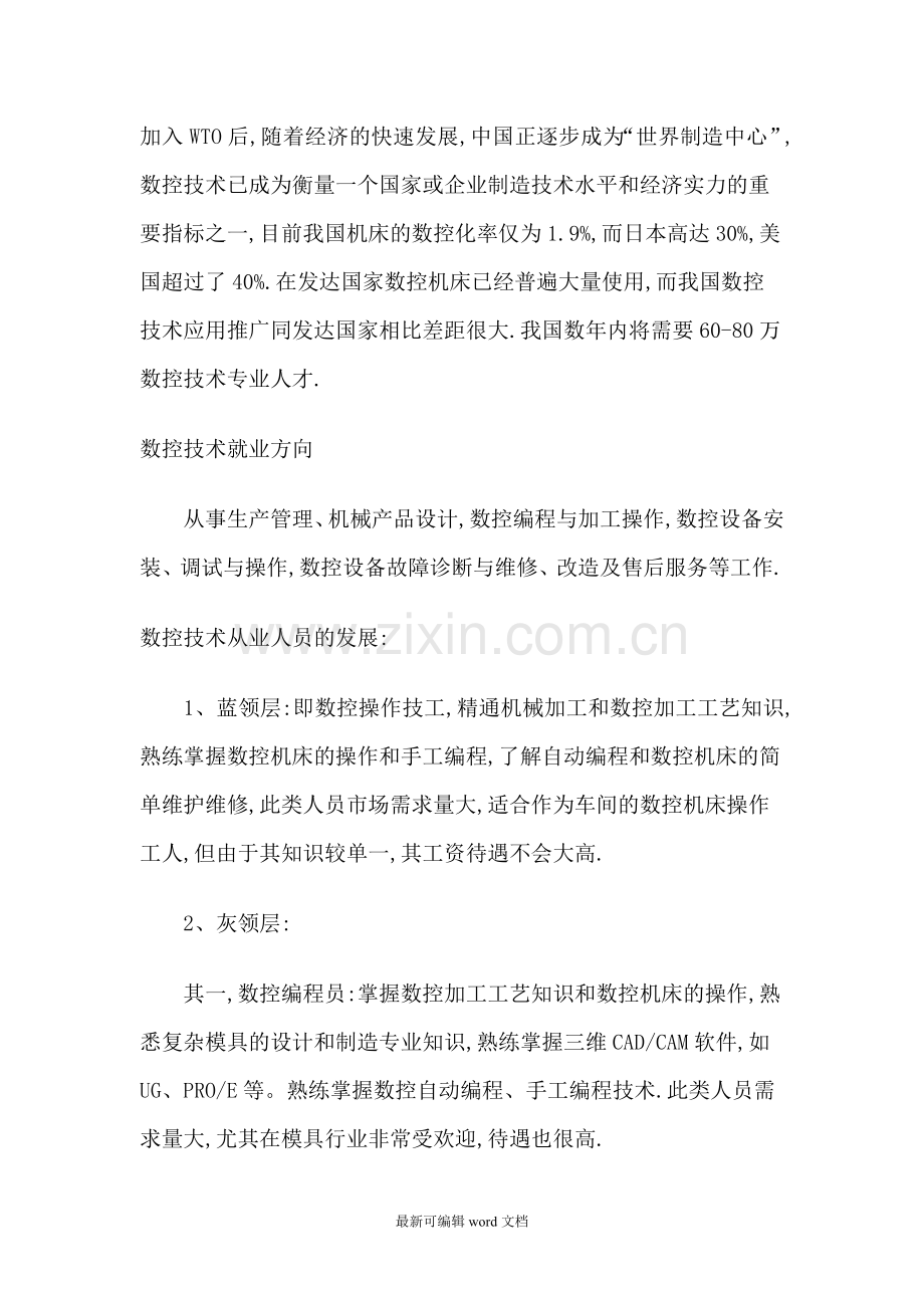 数控技术专业职业生涯规划.doc_第2页