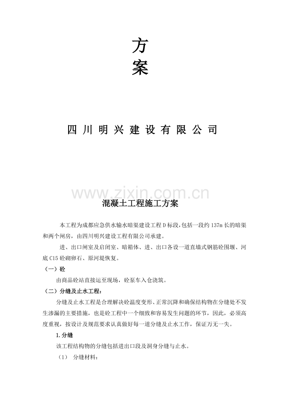 暗渠混凝土专项方案.doc_第2页