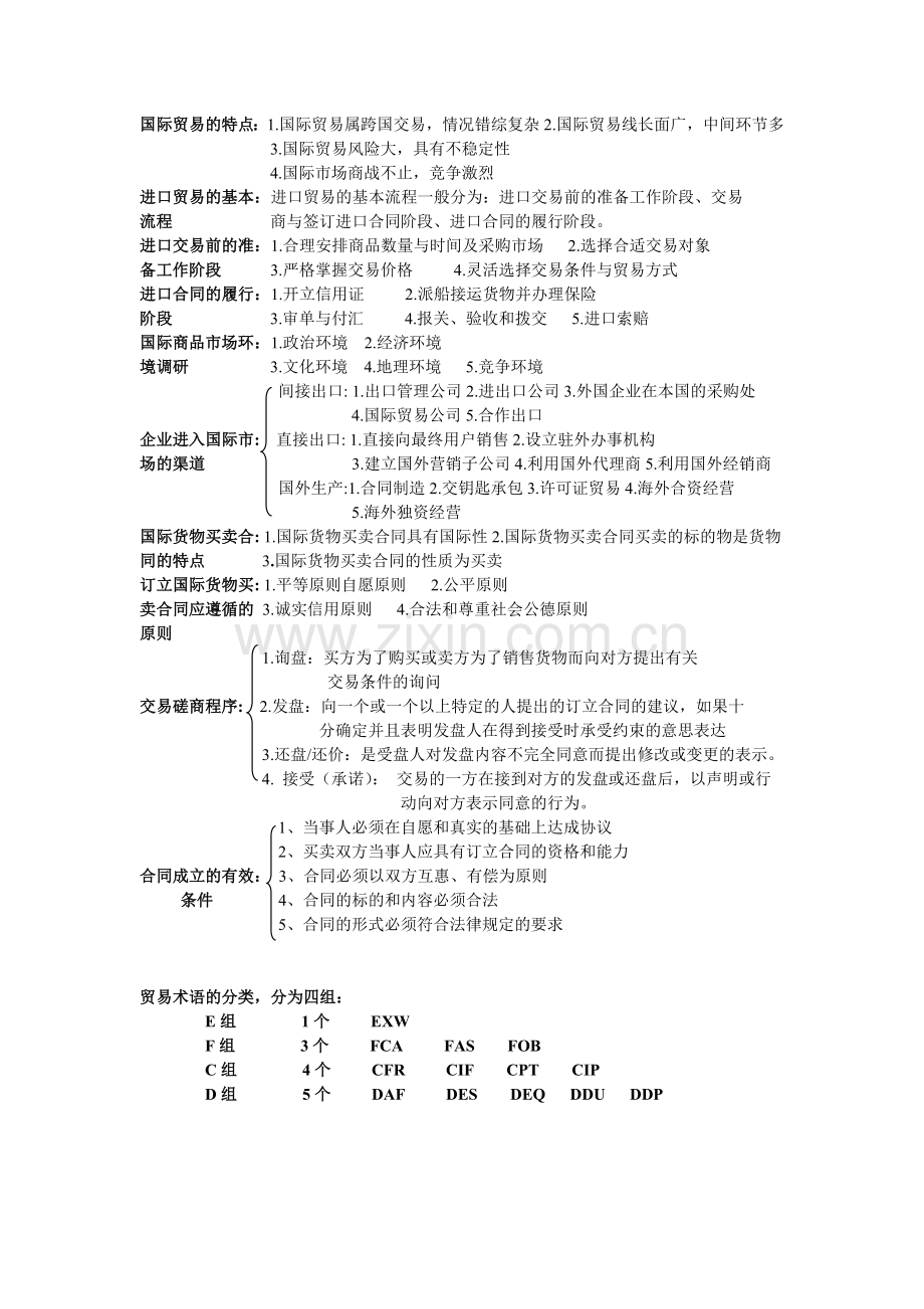 国际贸易的特点.doc_第1页