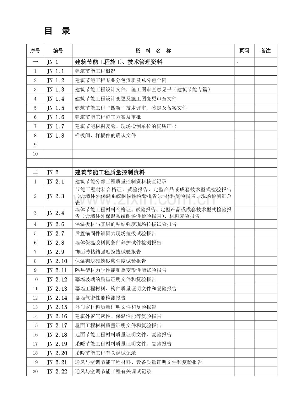 江苏省-建筑节能工程质量验收资料.doc_第1页