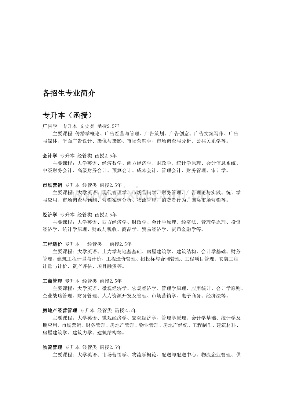 各招生专业简介.doc_第1页