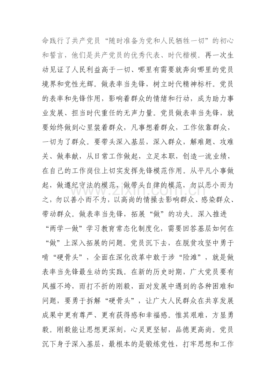 勇当先锋、做好表率心得体会.doc_第2页