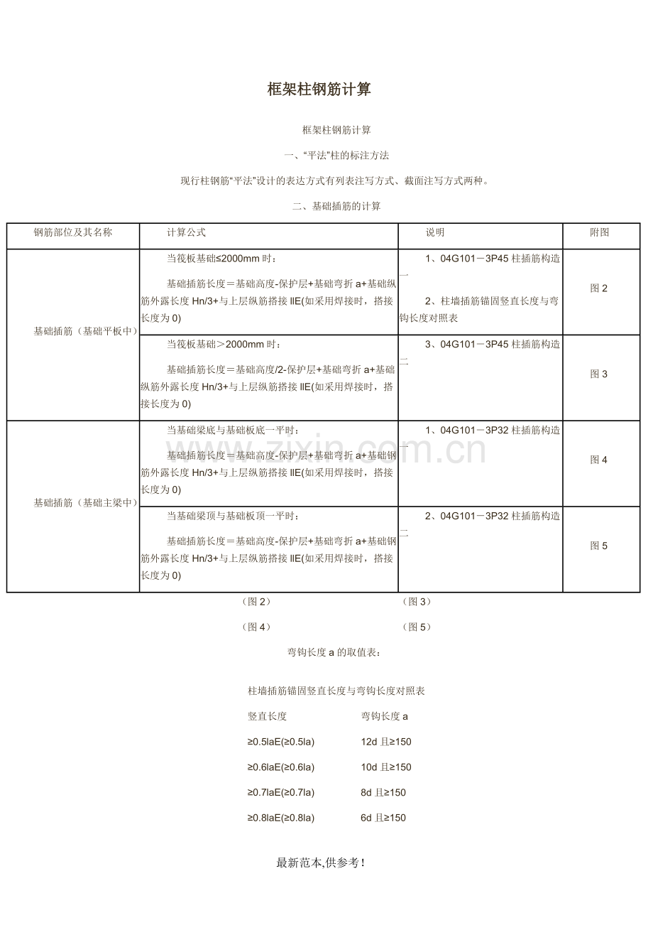 框架柱钢筋计算.doc_第1页