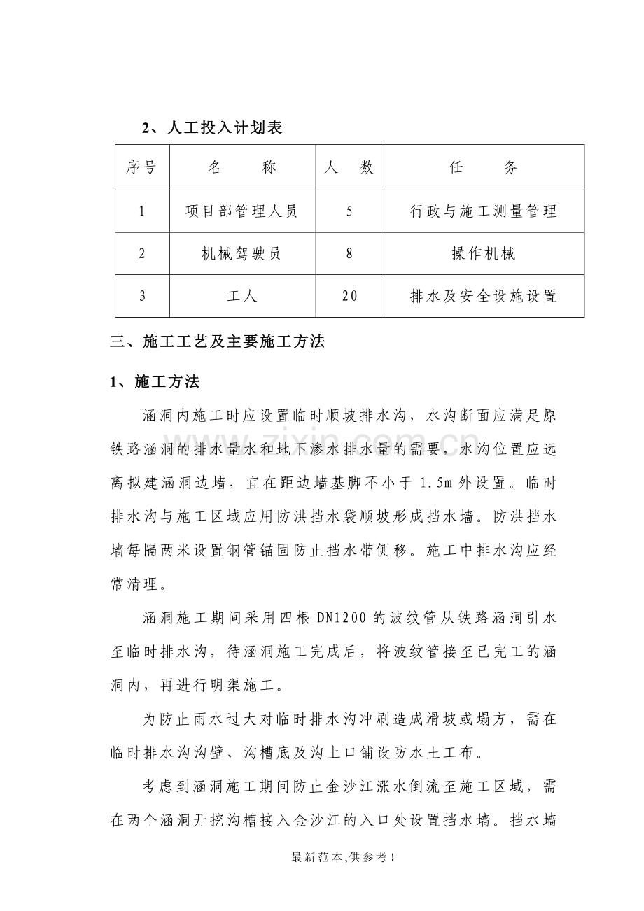冲沟改造工程排水沟施工方案.doc_第2页