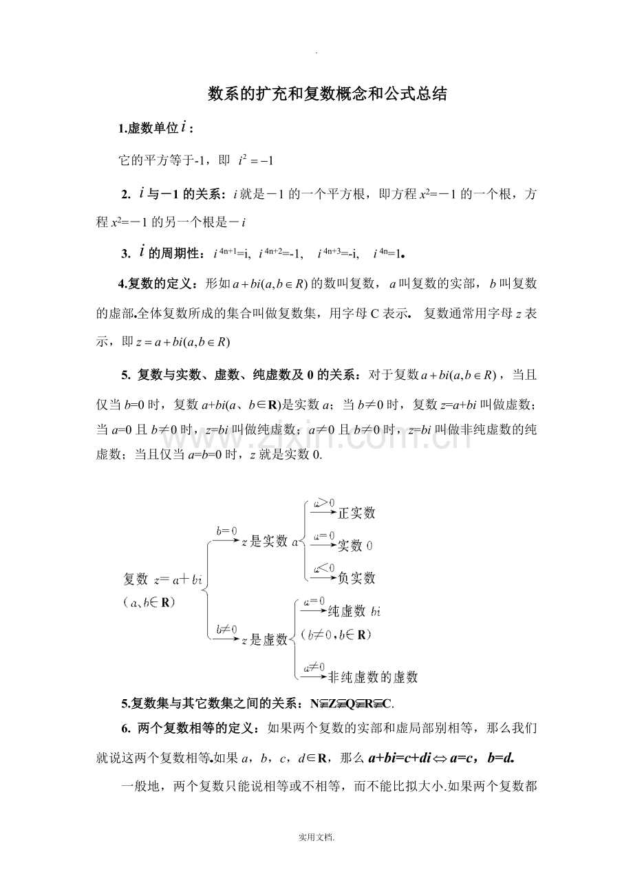 复数概念及公式总结.doc_第1页