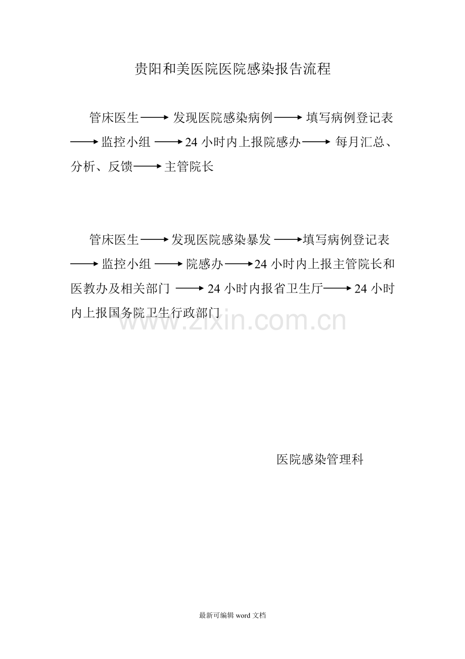 医院感染报告流程.doc_第1页