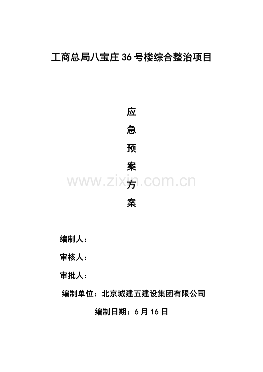 紧急情况处理专项措施专项方案.doc_第1页