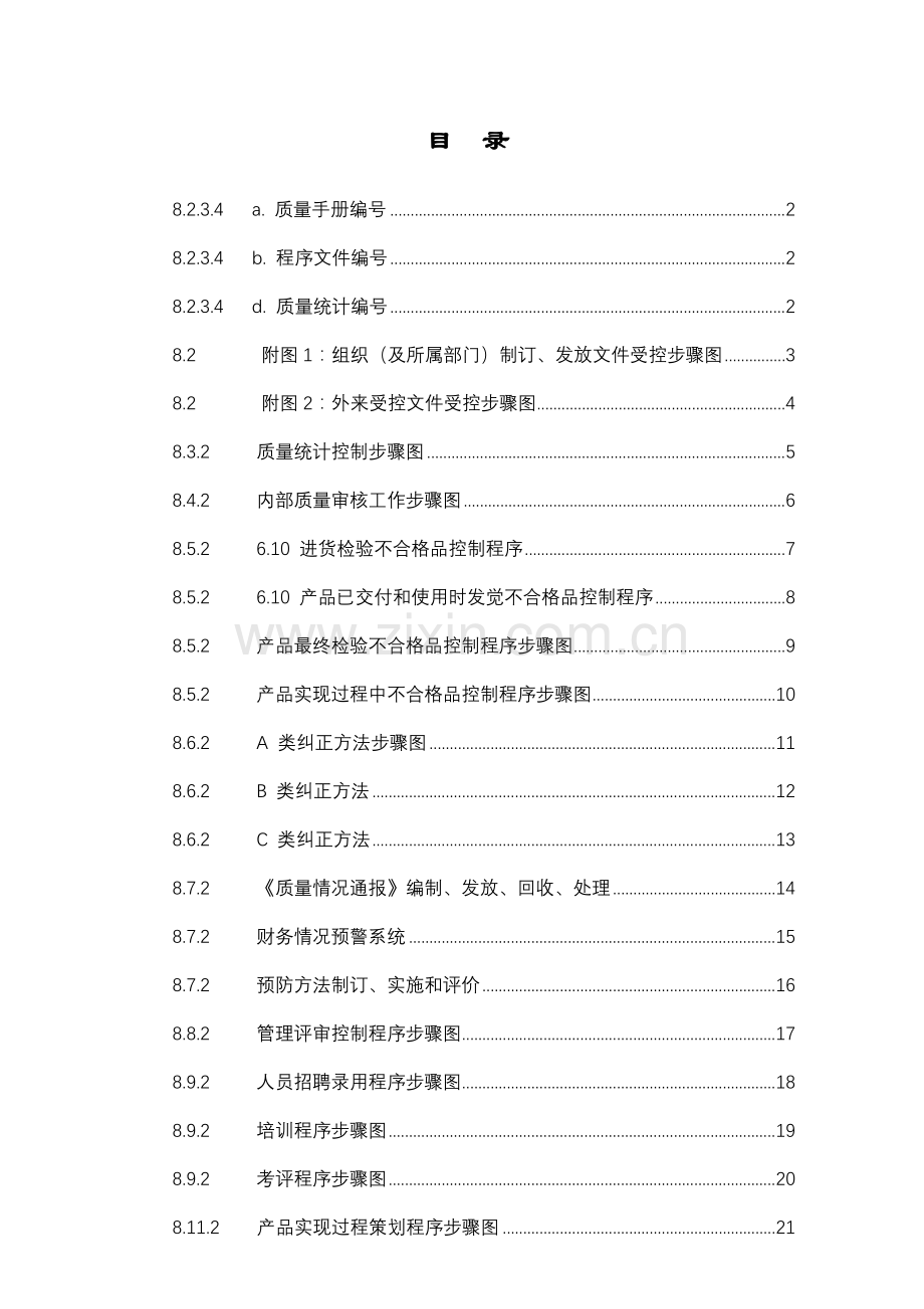 质量体系文件流程图模板.doc_第1页