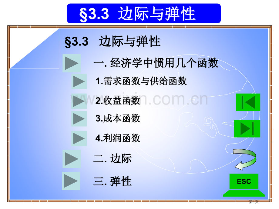 经济数学边际与弹性省公共课一等奖全国赛课获奖课件.pptx_第1页