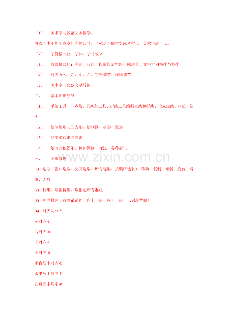 CDR重点笔记基础排版.doc_第2页