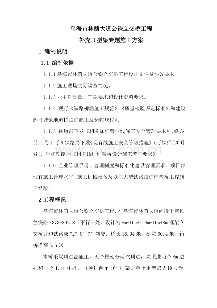 D梁专项综合项目施工专项方案.doc_第1页
