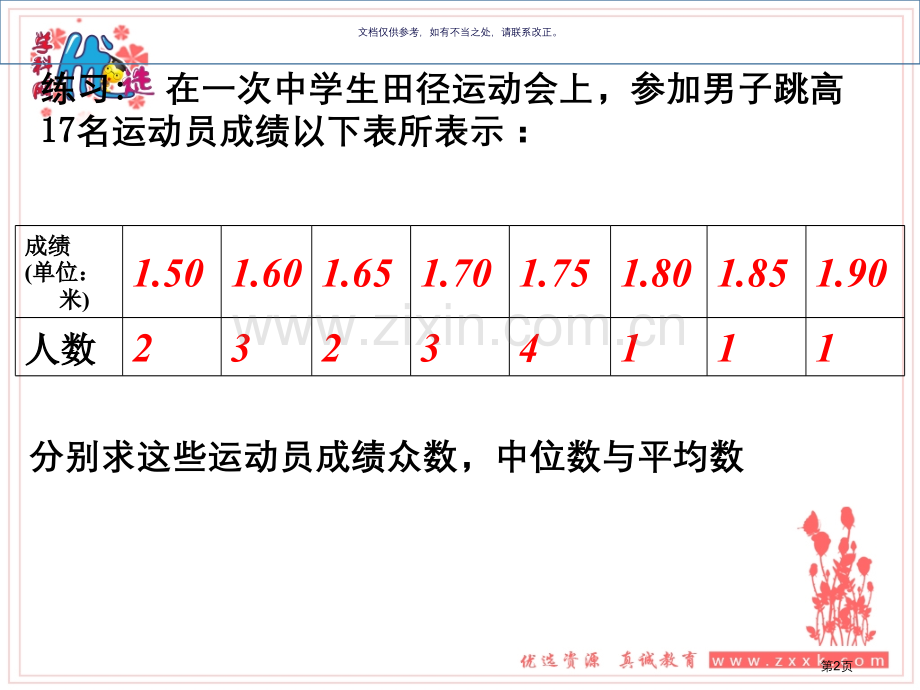 必修三用样本的数字特征估计总体的数字特征共张市公开课一等奖百校联赛获奖课件.pptx_第2页