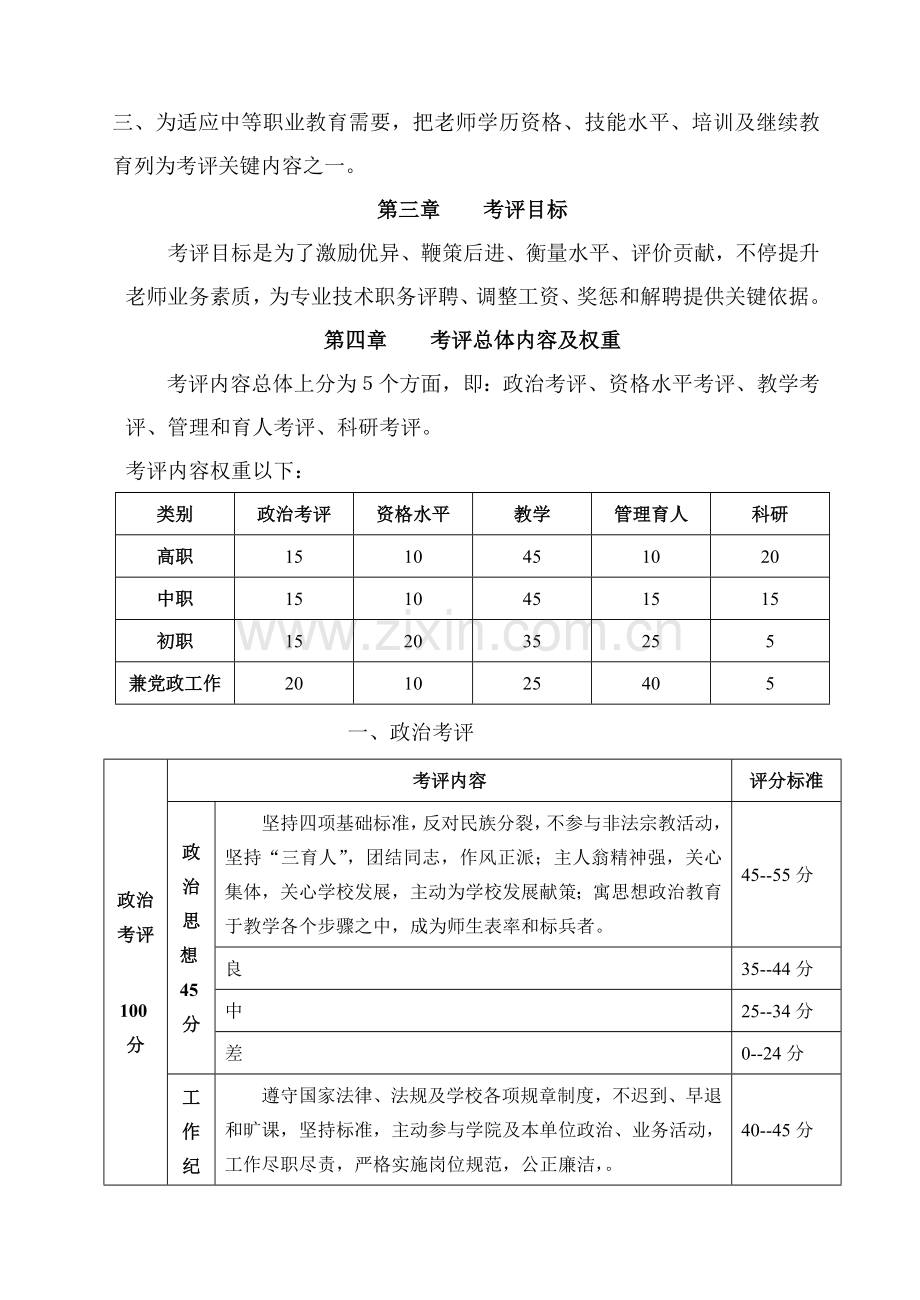 教师年度绩效考核模板.doc_第2页