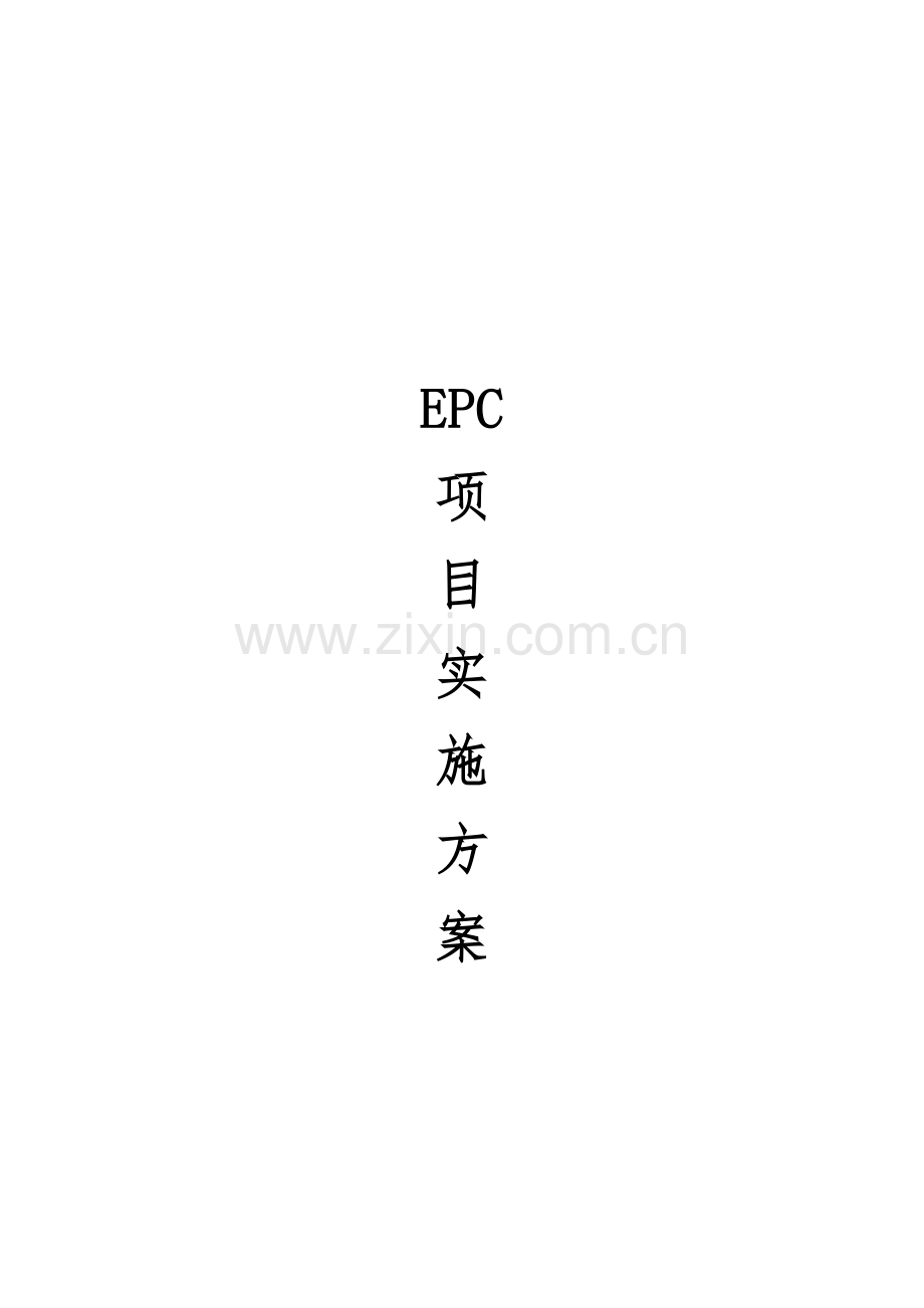 EPC综合项目实施专项方案.docx_第1页