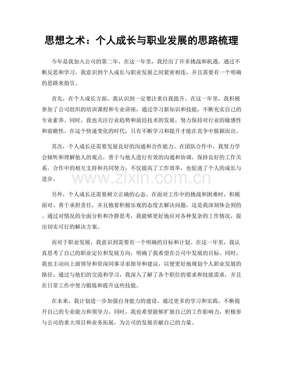 思想之术：个人成长与职业发展的思路梳理.docx_第1页