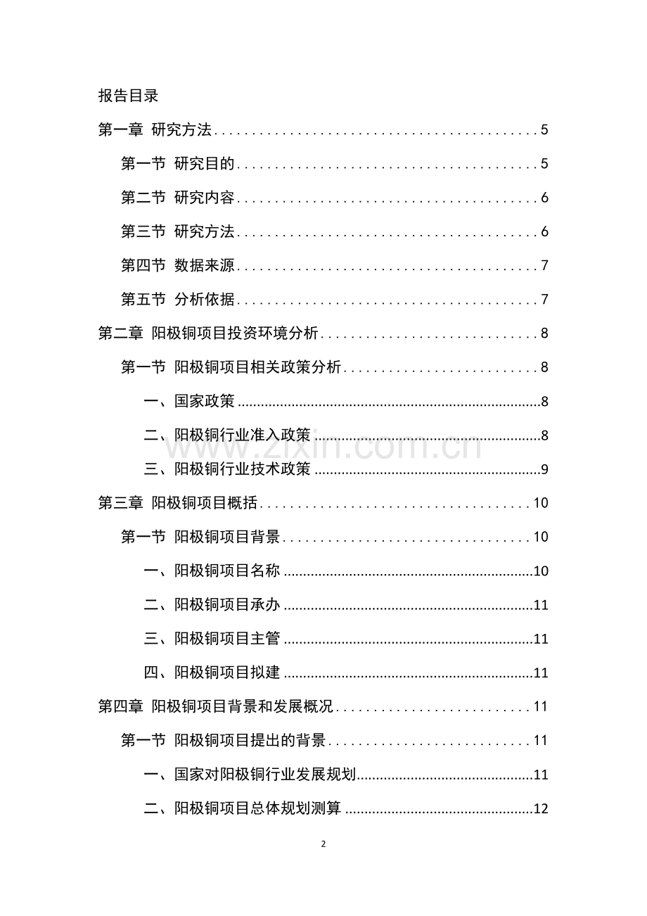 阳极铜项目建设可行性研究报告.doc_第2页
