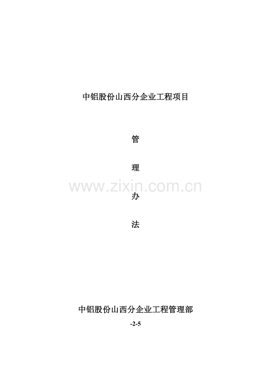 股份公司工程项目管理办法模板.doc_第1页