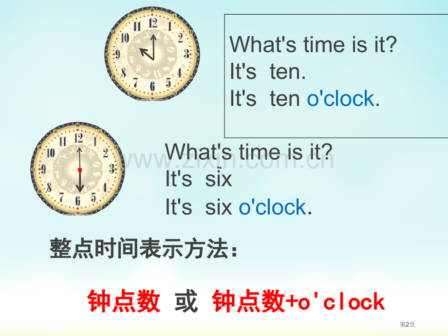 英语时间的表达省公共课一等奖全国赛课获奖课件.pptx_第2页