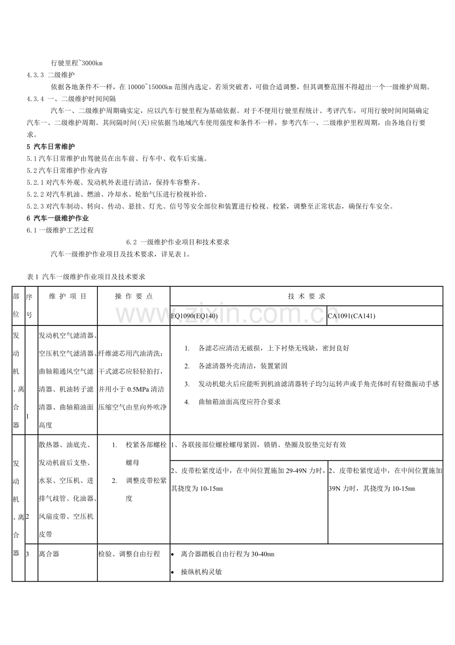 汽车新版二级维护工艺规范模板.doc_第2页