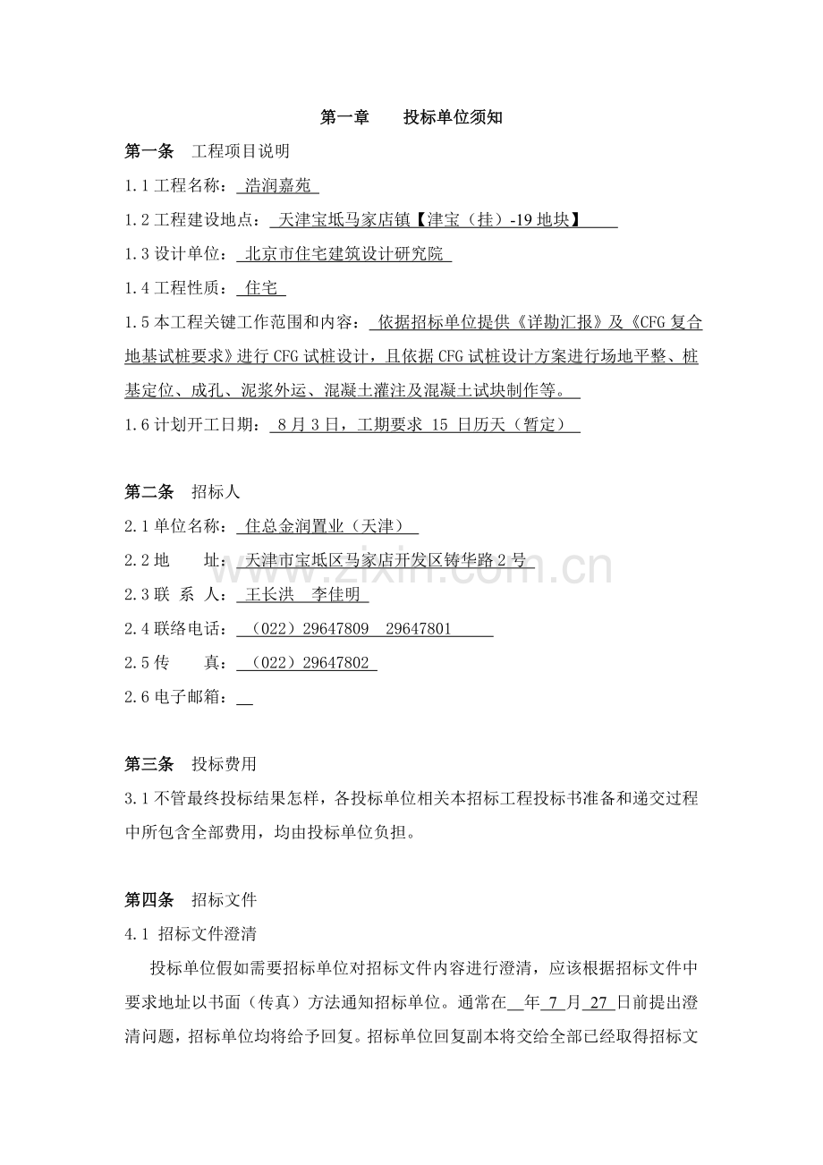 置业公司CFG桩试工程招标文件模板.doc_第2页