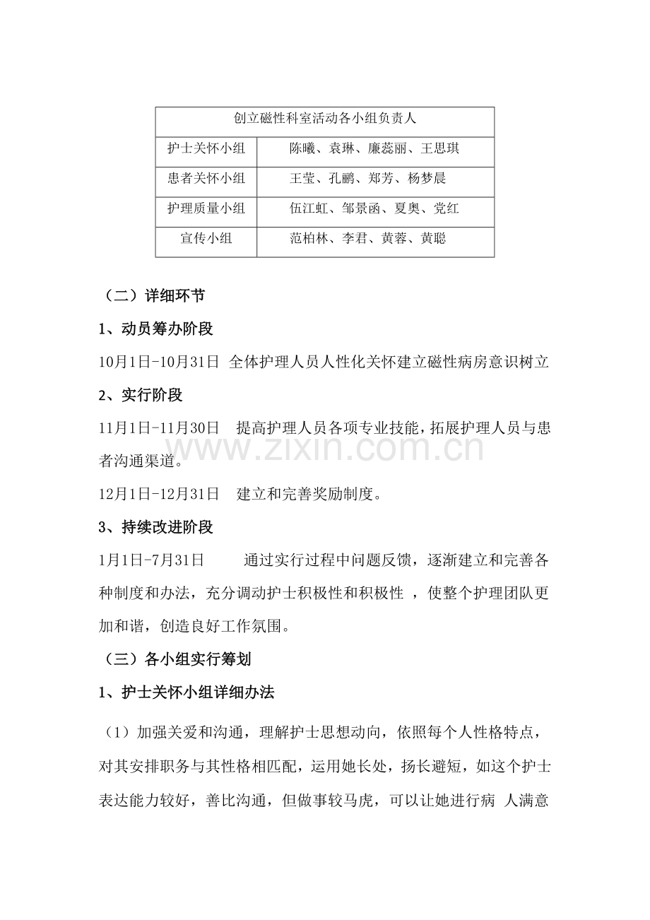 综创建磁性病房活动专项方案总专题计划.doc_第2页
