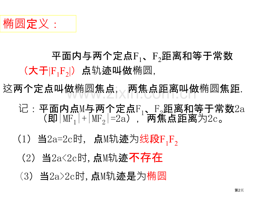 椭圆第一定义的相关应用市公开课一等奖百校联赛获奖课件.pptx_第2页