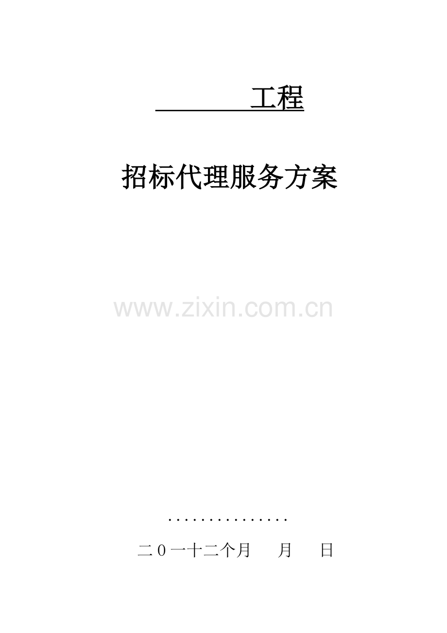 综合项目工程专项招标代理专项方案.doc_第1页