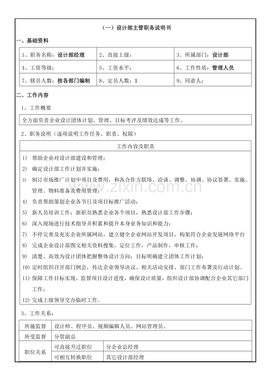 设计部人员岗位职能职责.doc_第1页