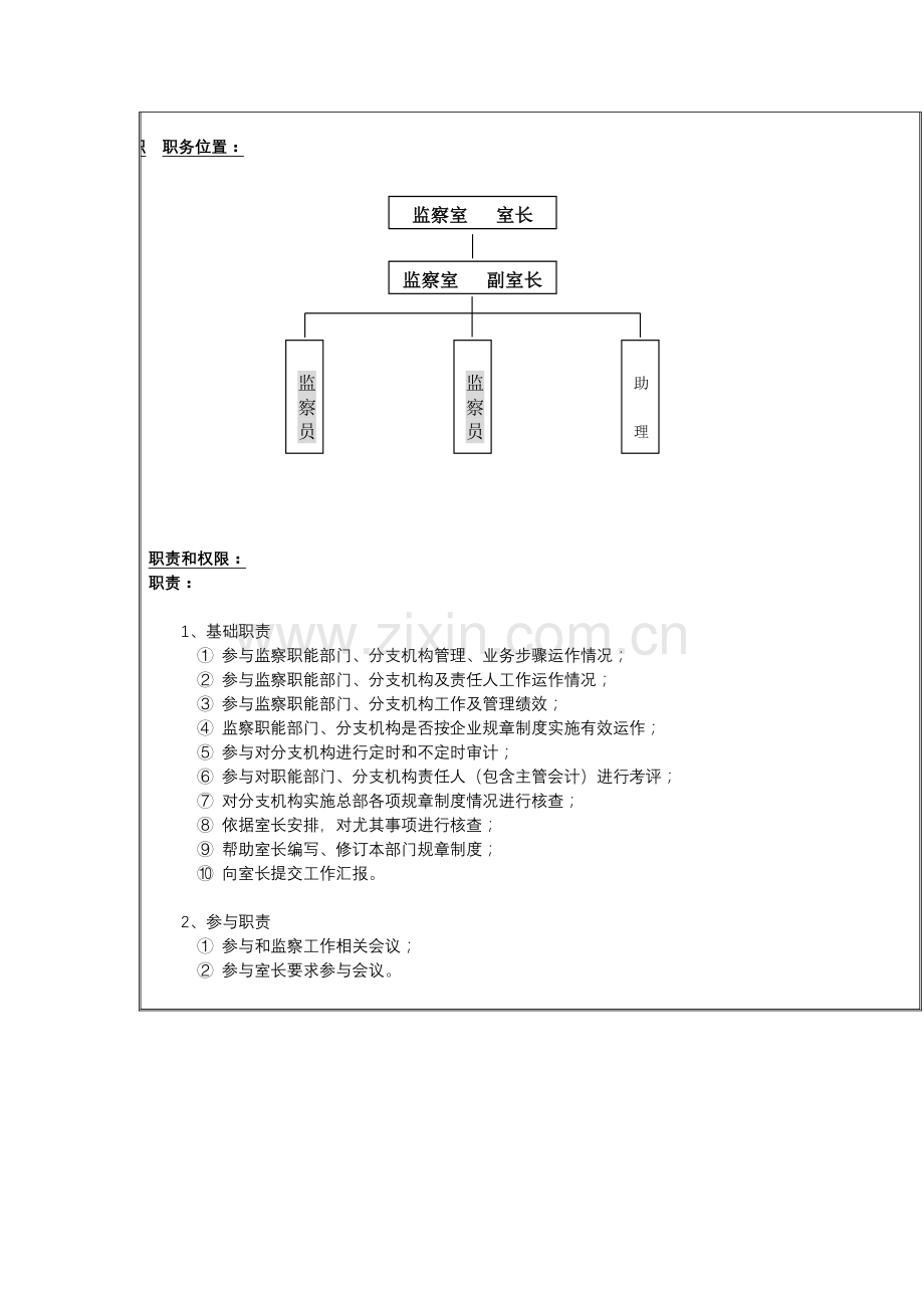 监察室监察员岗位职责样本.doc_第2页