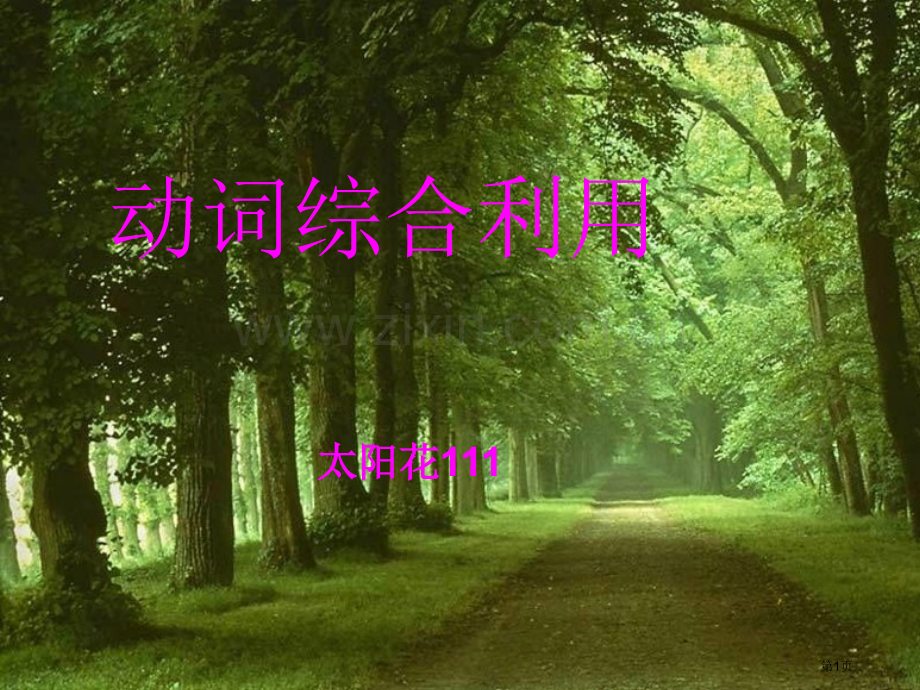 星沙英语网动词综合运用市公开课一等奖百校联赛特等奖课件.pptx_第1页
