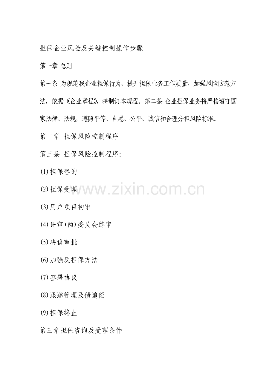 风险及主要控制流程模板.doc_第1页