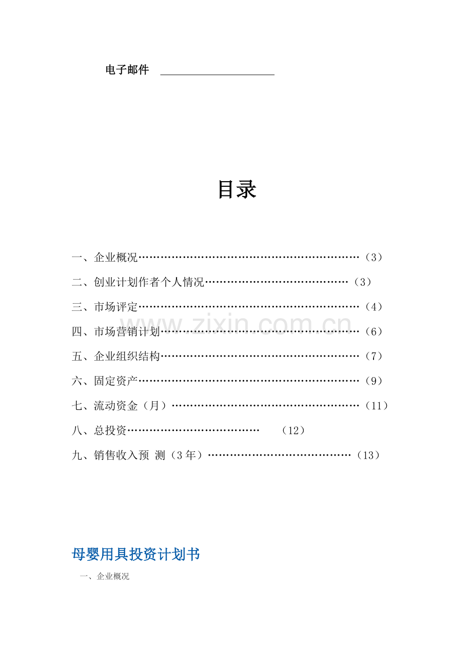 母婴用品创业专题计划书.doc_第2页