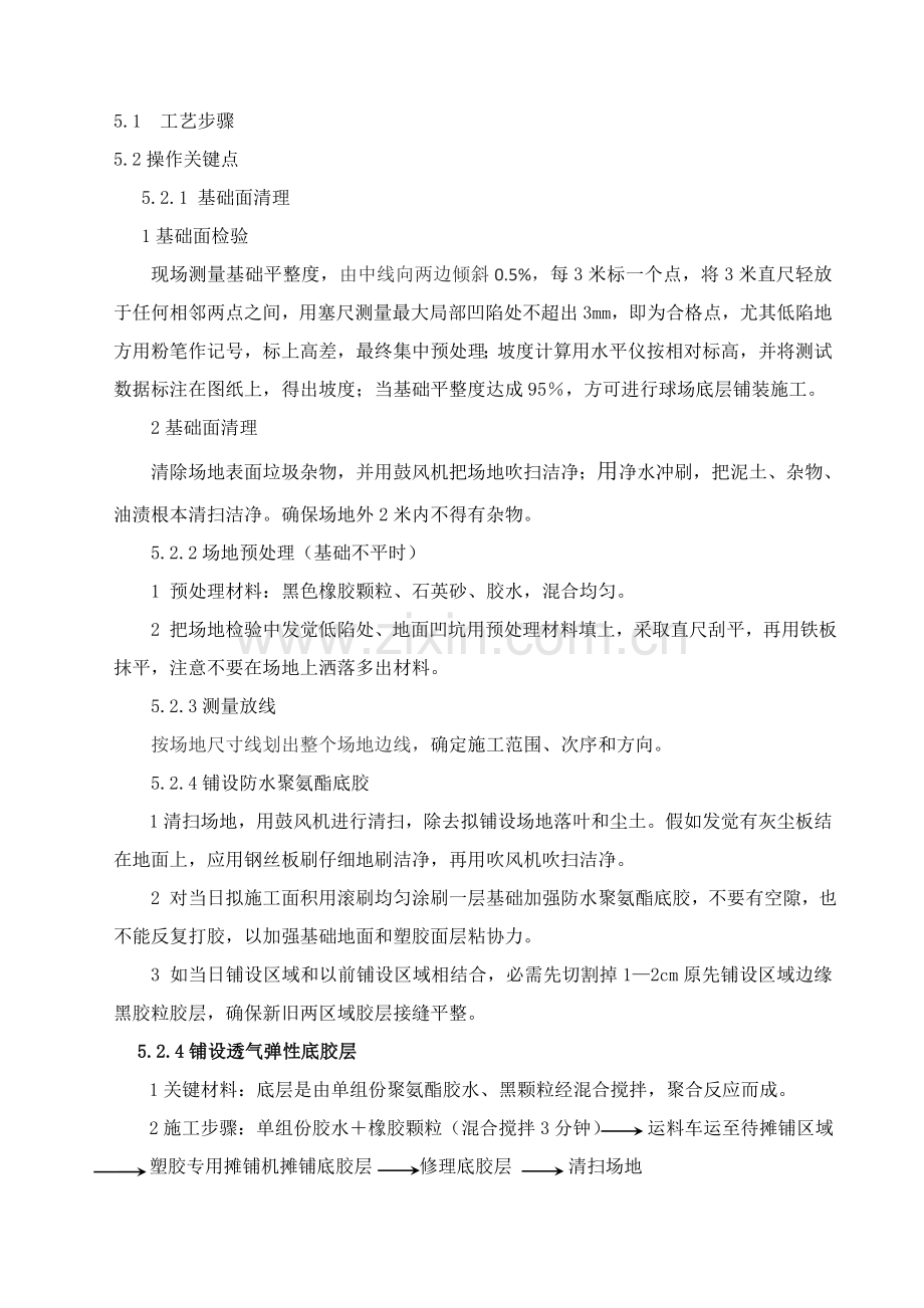 空隙式聚氨酯PU球场面层综合项目施工新工法.doc_第2页
