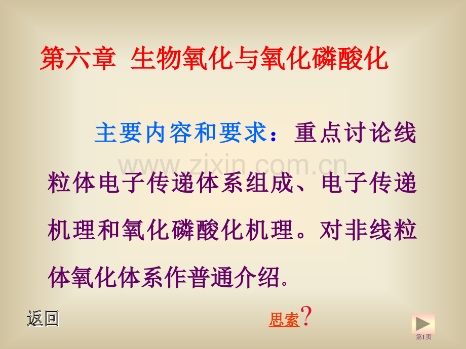 生物氧化和磷酸化省公共课一等奖全国赛课获奖课件.pptx_第1页