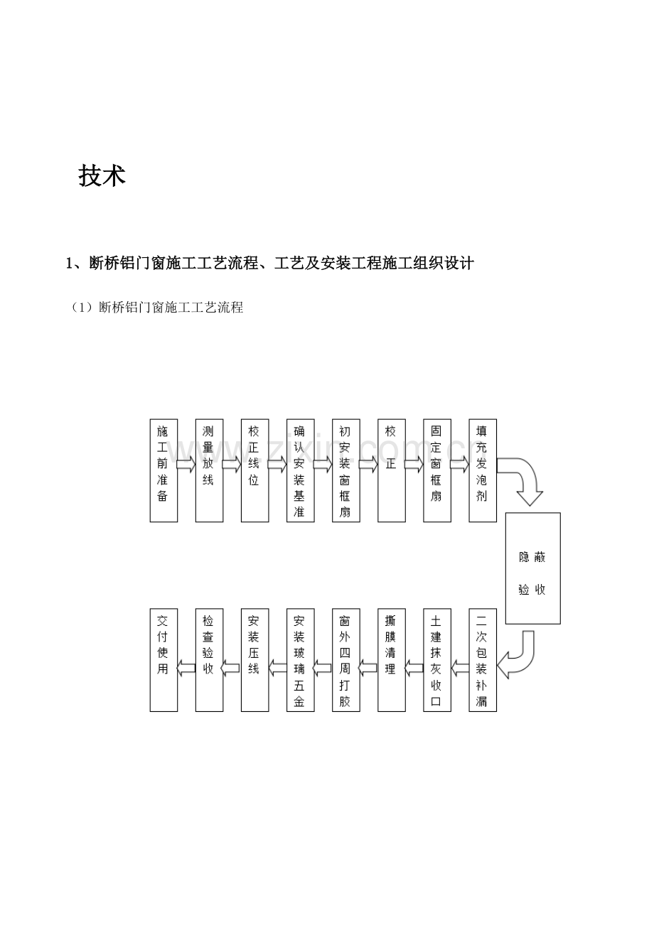 断桥窗安装综合施工组织设计.docx_第1页