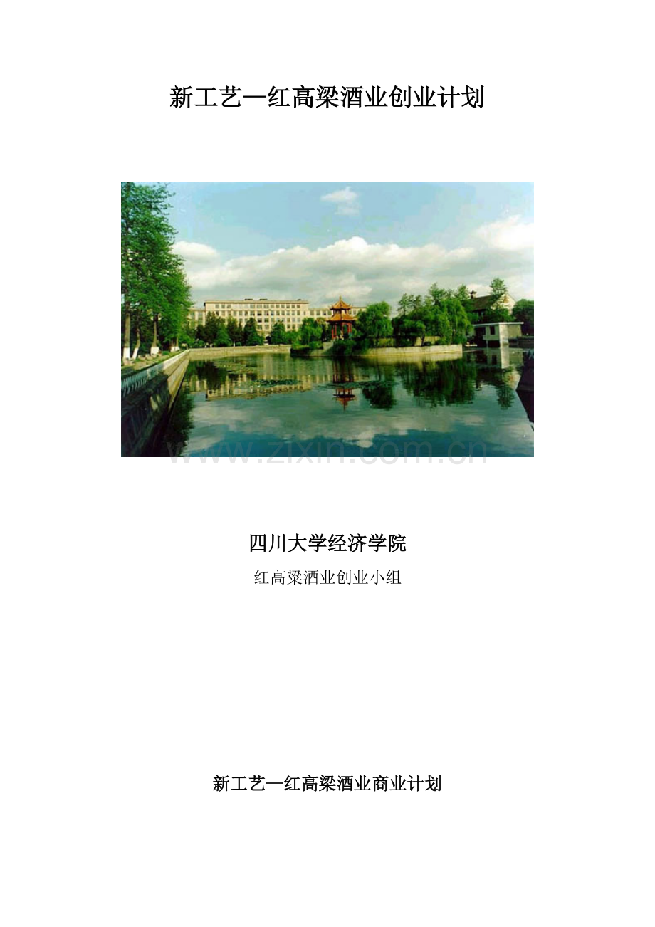 新工艺红高梁酒业创业计划模板.doc_第1页