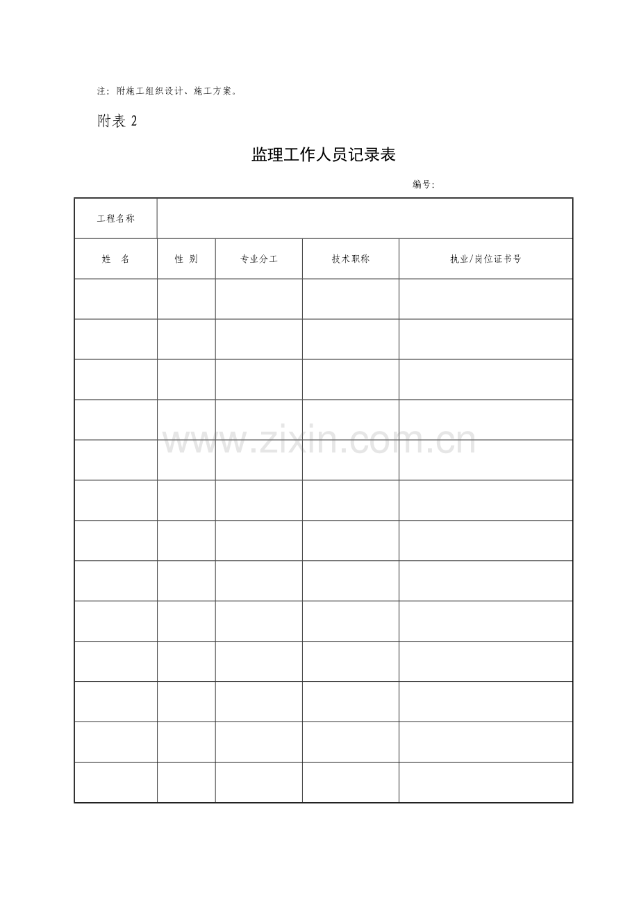 生产管理、施工方案与组织设计表格大全样本.doc_第2页